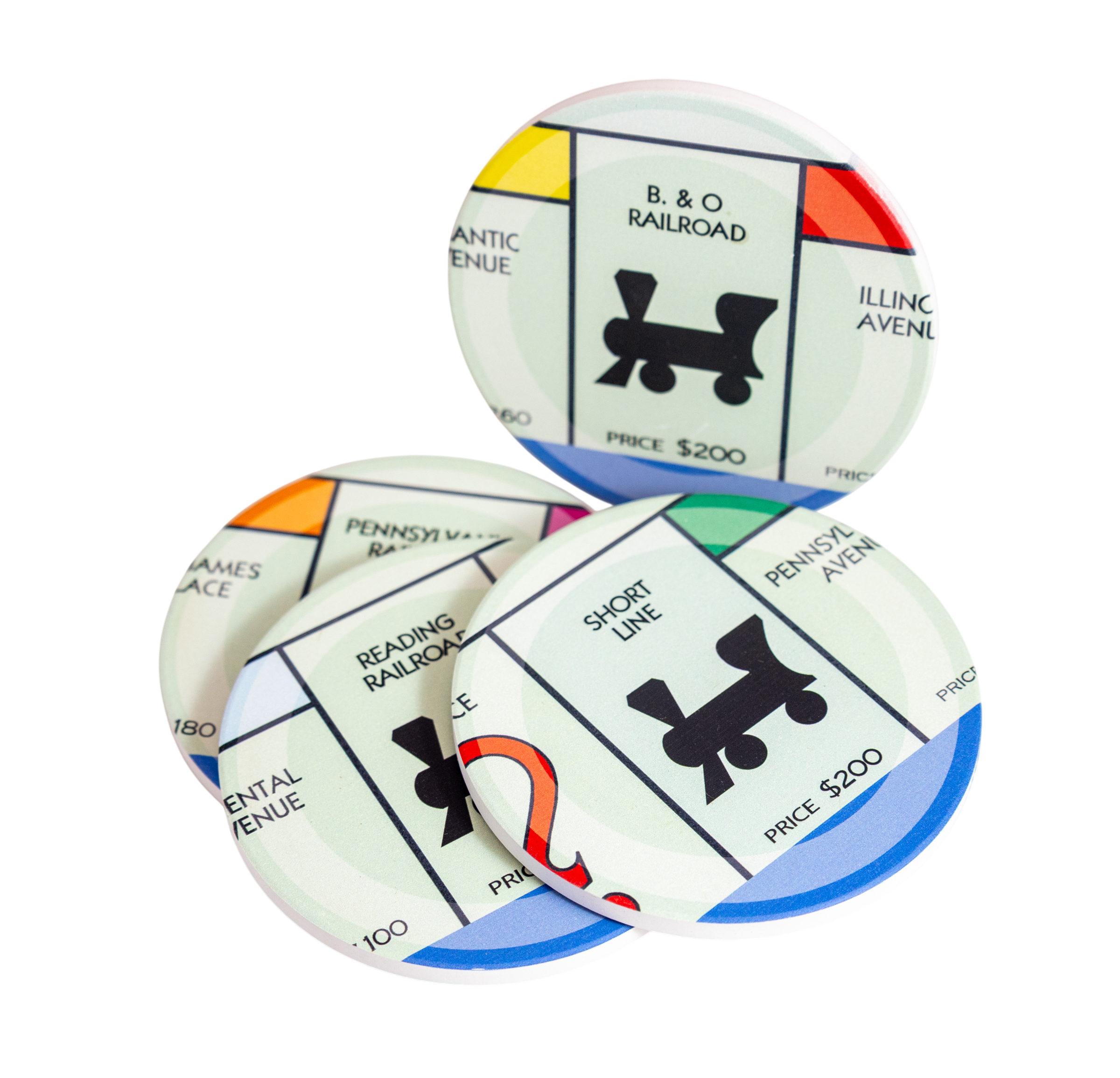 Monopoly Coasters